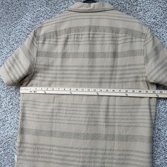 Ben Sherman Shirt Mens Medium Safari Short Sleeve Button Up Delicate Fabric New - Picture 8 of 11